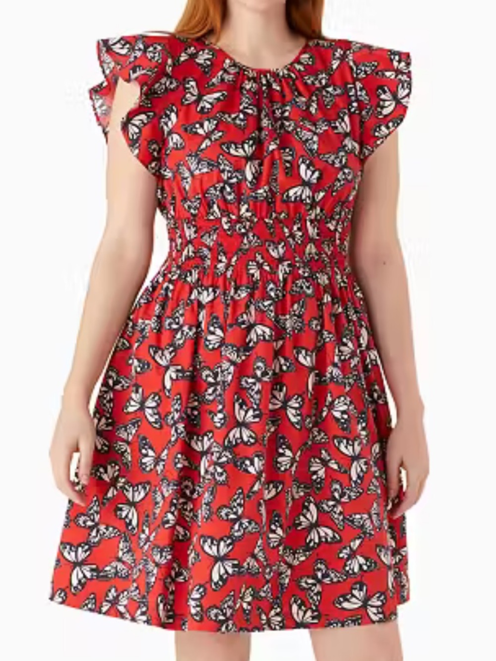 NWT Kate Spade Butterfly Print Blake Dress size L
